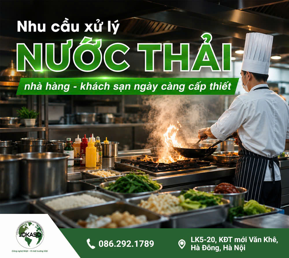 Nhu cầu xử lý nước thải nhà hàng khách sạn ngày càng cấp thiết img
