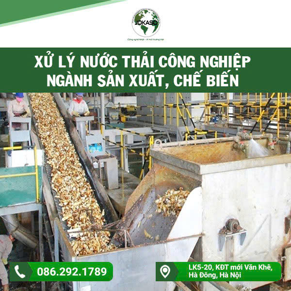 ảnh Xử lý nước thải công nghiệp ngành sản xuất, chế biến
