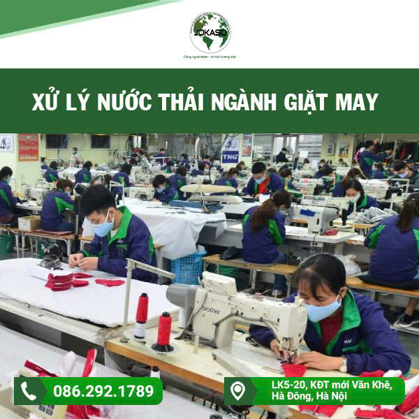 ảnh Xử lý nước thải ngành giặt may